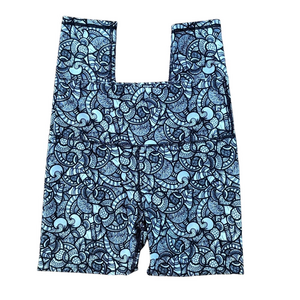 Kyodan Black and White Swirl Pattern Leggings Size Medium Yoga Pants